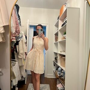 Anthropologie Striped Sleeveless Dress with Belt